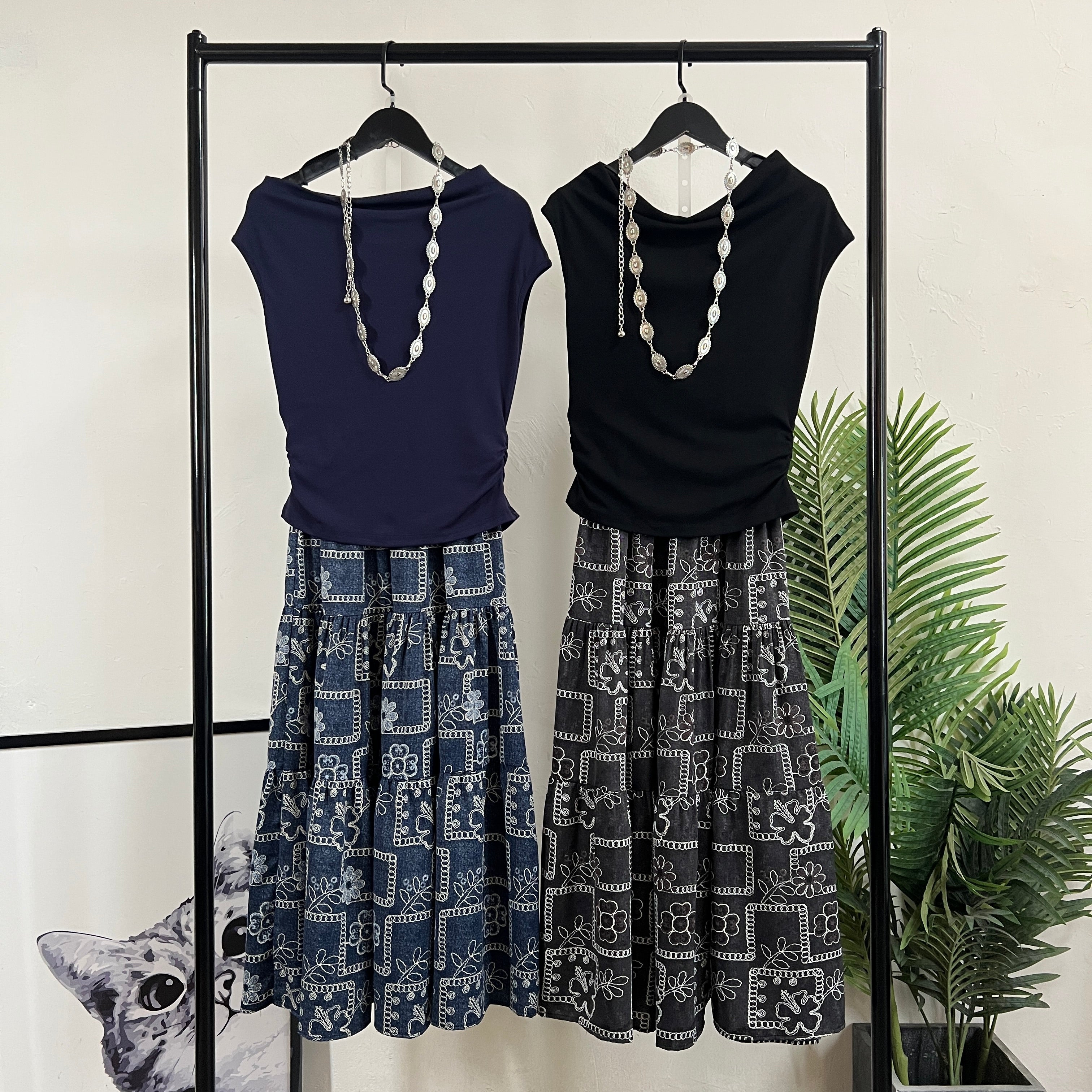 250513 - Top + Skirt Set